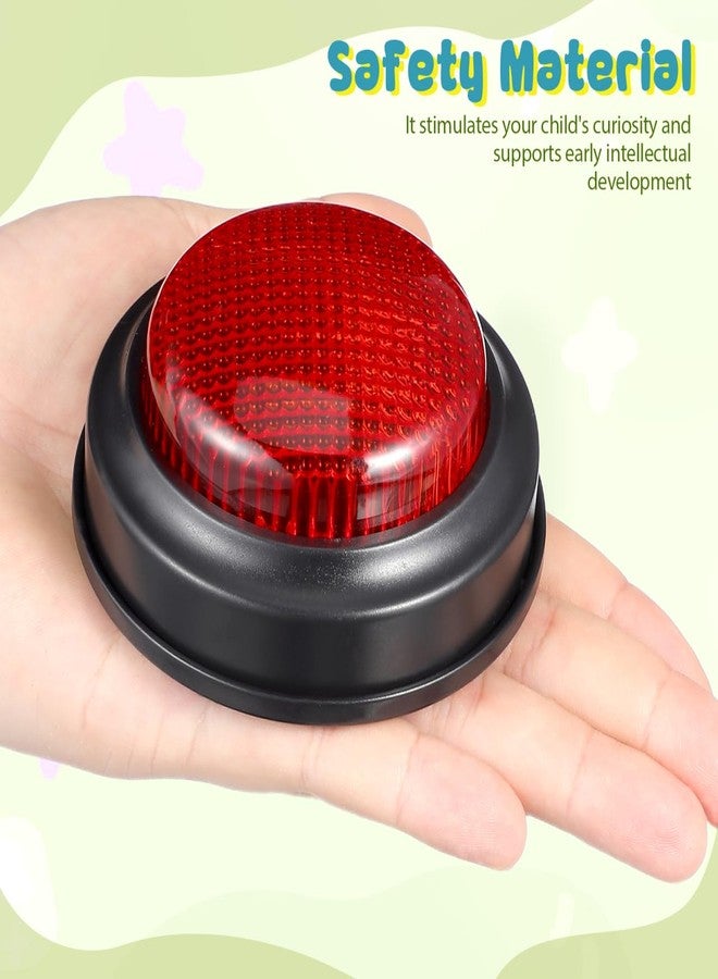 DEARMAMY Game Buzzer, Answer Buzzers for Game Show with Light Alarm Sound Show Button Box Party Contest Trivia Quiz for Kids Red - Image 5